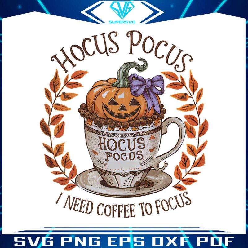 i-need-coffee-to-focus-retro-halloween-png