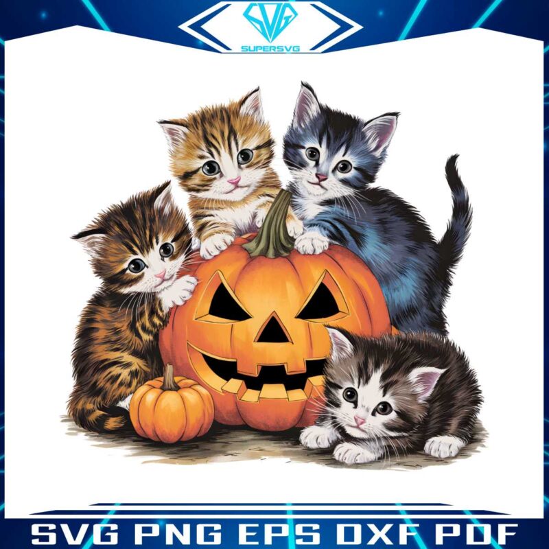 vintage-90s-cat-halloween-pumpkin-png