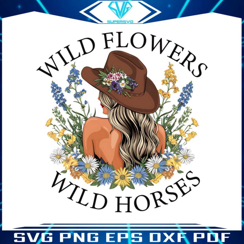 wild-flowers-wild-horses-western-girl-png