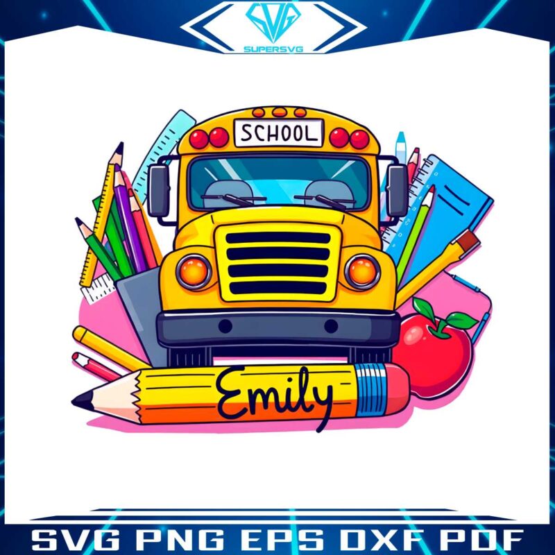 custom-name-pencil-school-bus-png