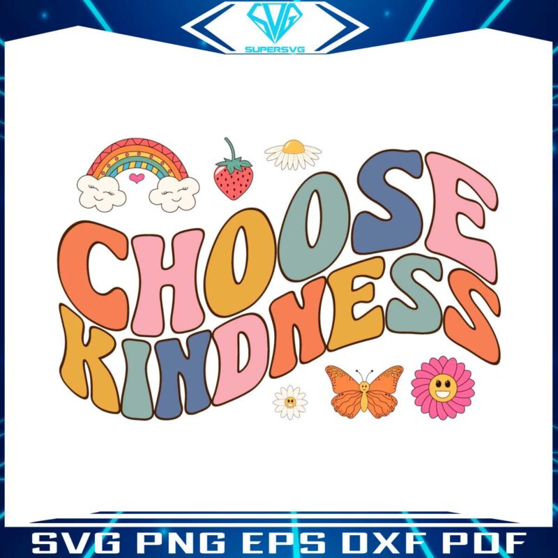 choose-kindness-groovy-retro-svg