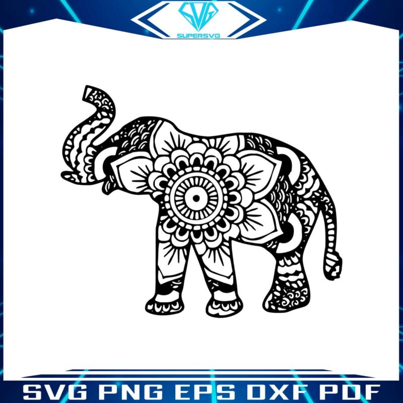 vintage-elephant-mandala-svg