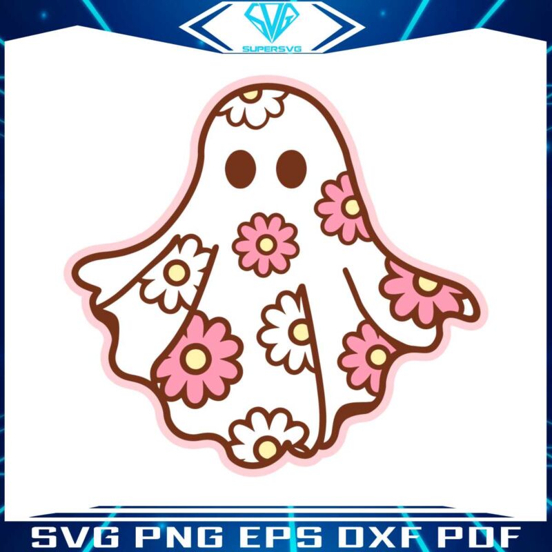 halloween-cute-flower-ghost-svg