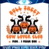 bull-sheet-cow-lover-club-halloween-pumpkin-svg