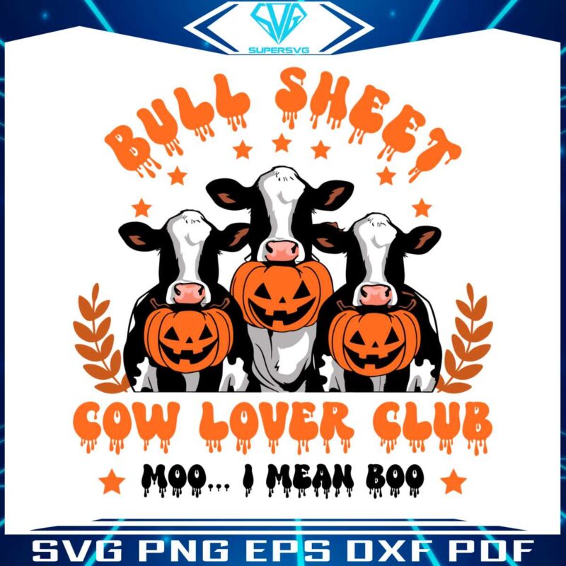 bull-sheet-cow-lover-club-halloween-pumpkin-svg