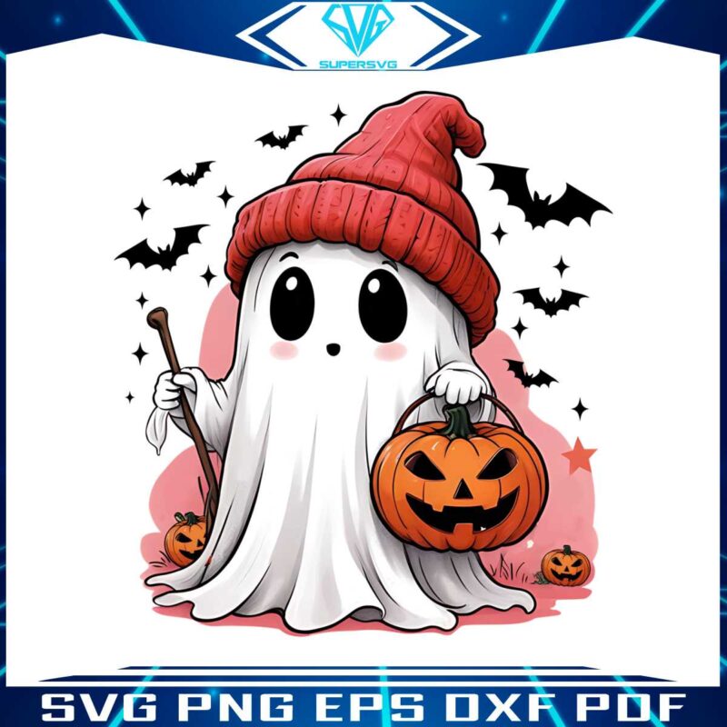 cute-ghost-pumpkin-halloween-fall-season-png