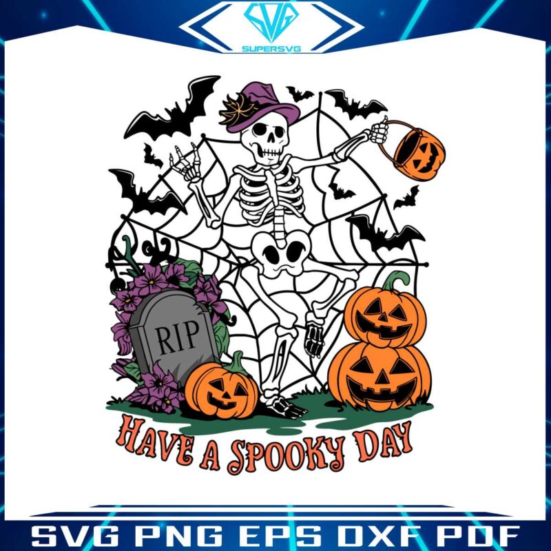 have-a-spooky-day-dancing-skeleton-svg