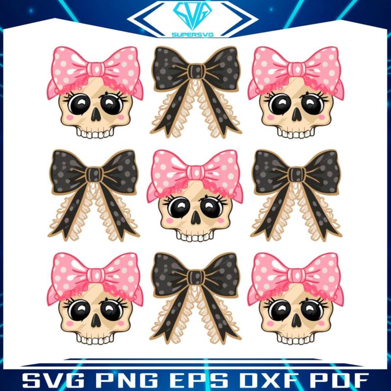 halloween-coquette-skull-black-bow-png