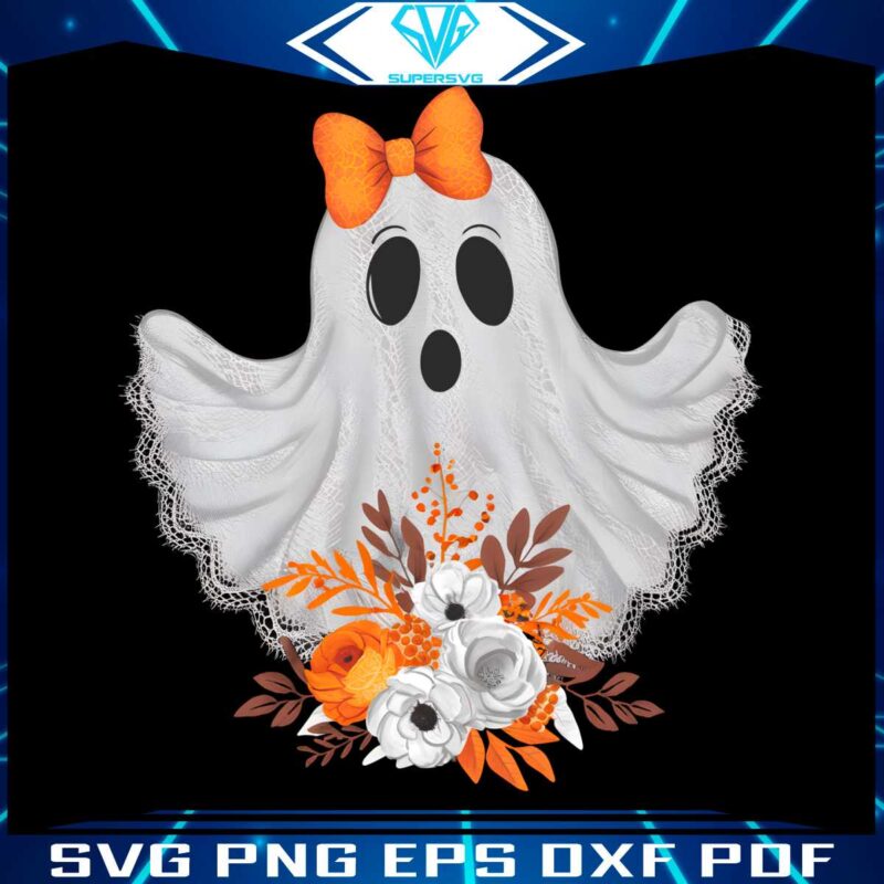 halloween-lace-ghost-spooky-coquette-orange-bow-png