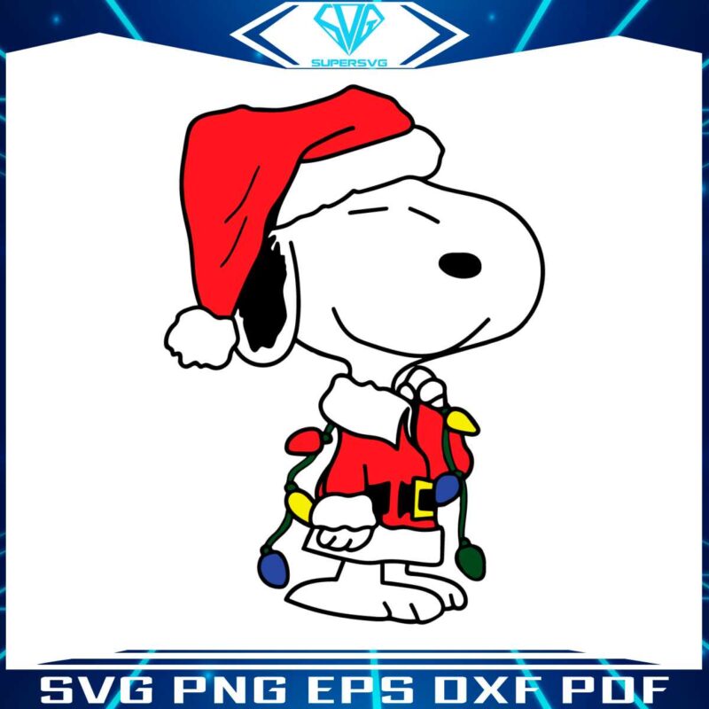 free-peanuts-christmas-snoopy-svg