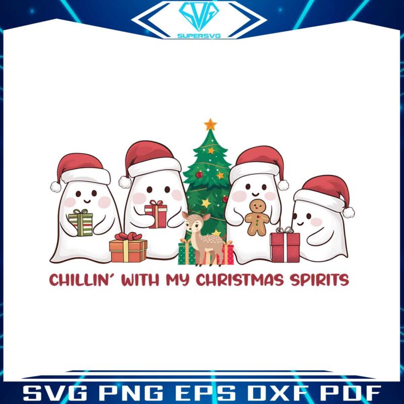 chilling-with-my-christmas-spirits-png