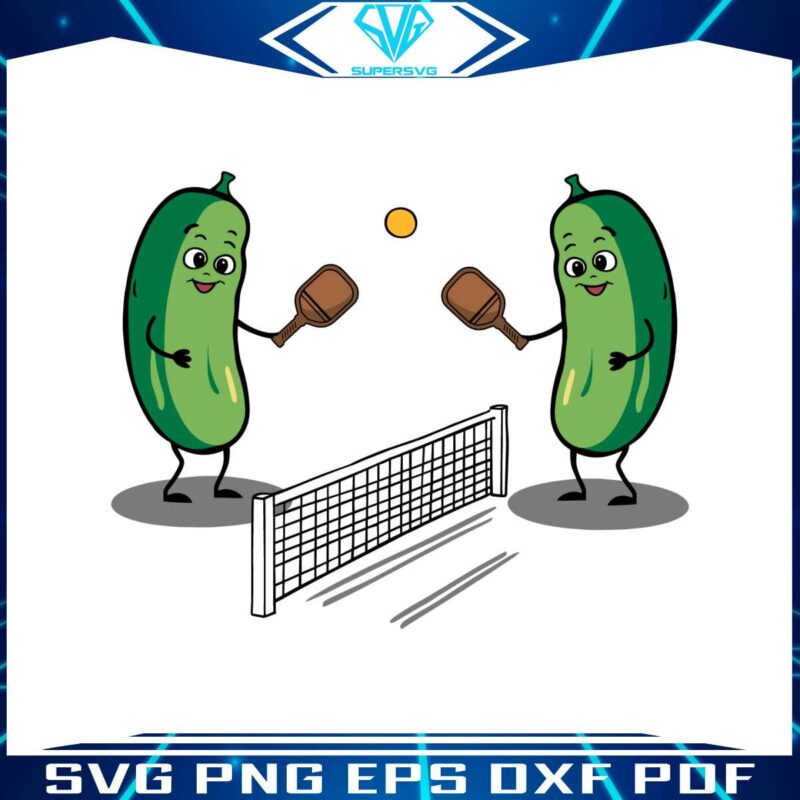 funny-pickles-playing-pickleball-svg