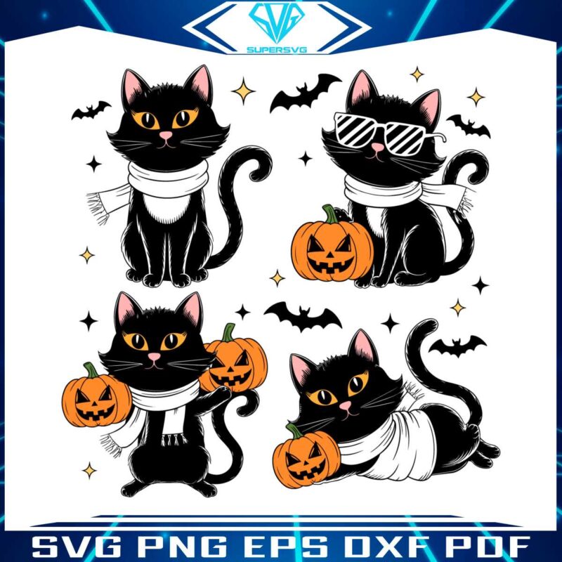 ghost-black-cat-pumpkin-halloween-svg