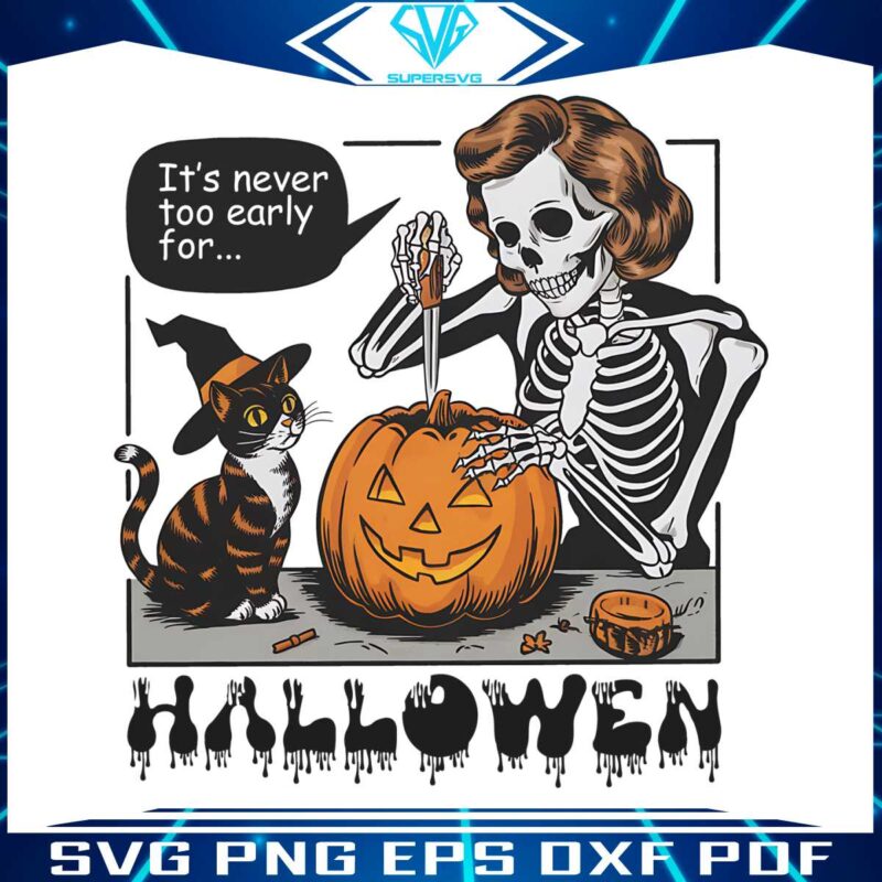 trendy-vintage-halloween-its-never-too-early-png