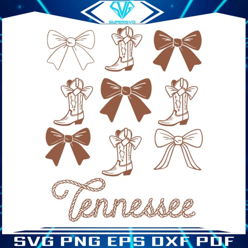 coquette-aesthetic-tennessee-boots-and-bows-svg