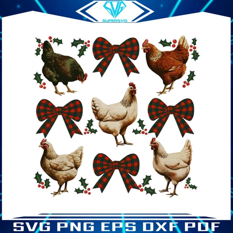 chicken-christmas-coquette-bow-png