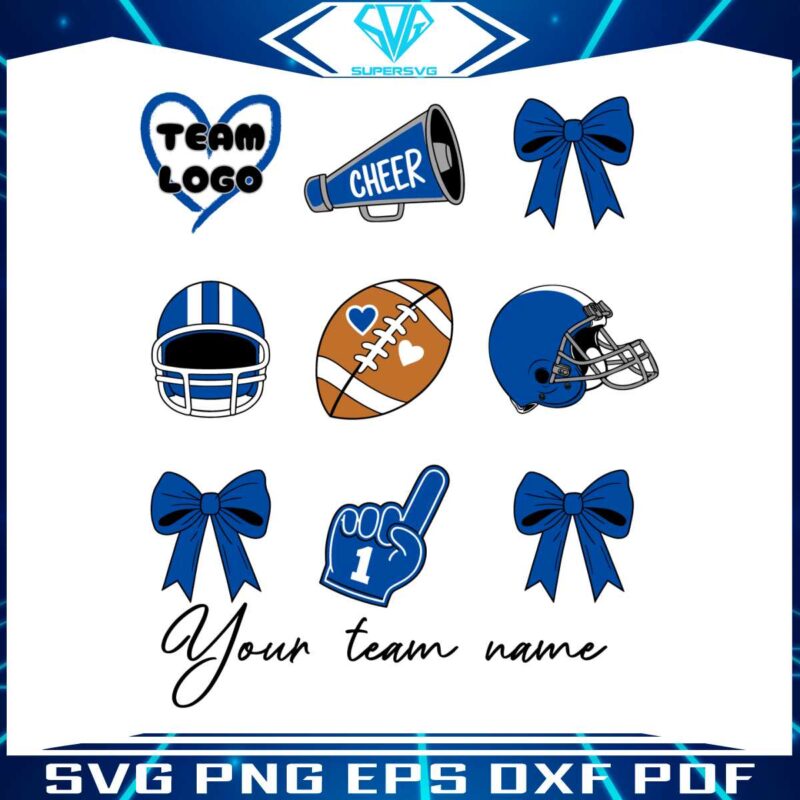 custom-football-cheer-mom-cute-mascot-bow-svg