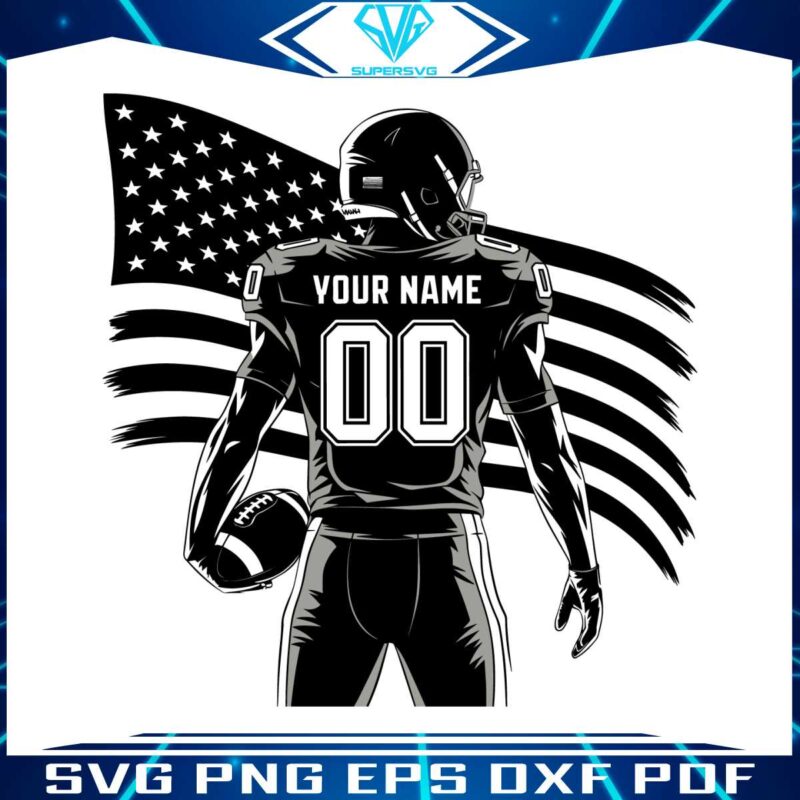 personalized-football-player-svg