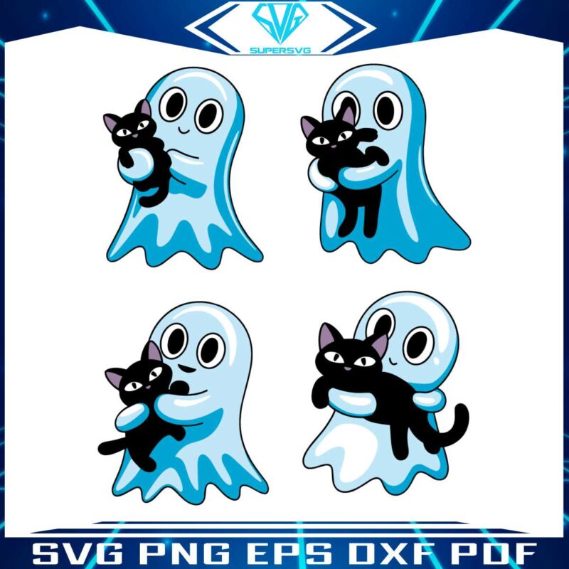 ghosts-with-cat-cute-halloween-svg