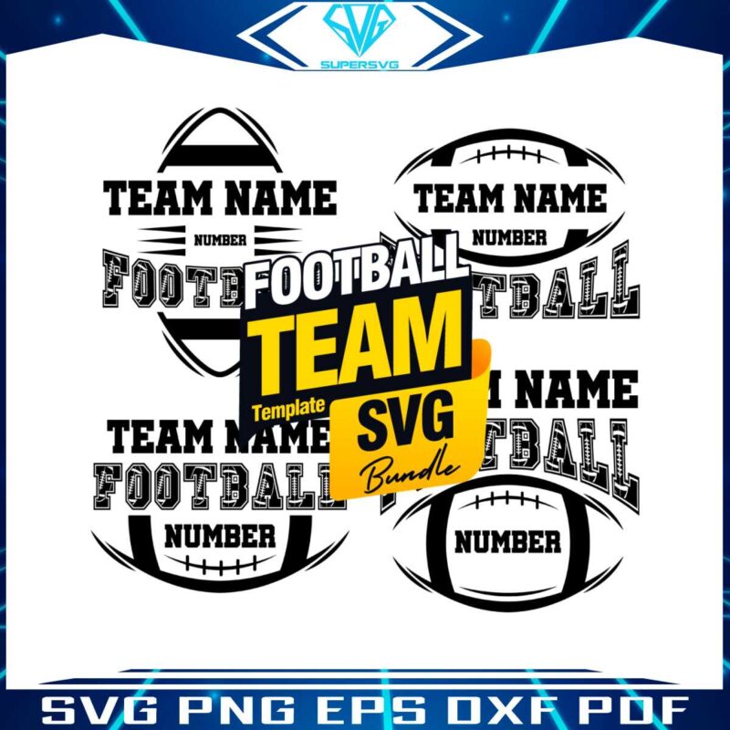 custom-football-team-and-number-template-bundle-svg