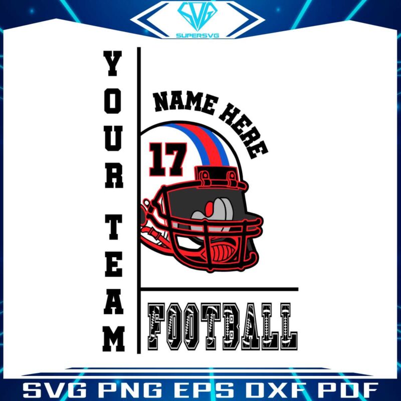 customized-football-team-game-day-helmet-svg