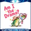 am-i-the-drama-trendy-cute-cowboy-frog-png