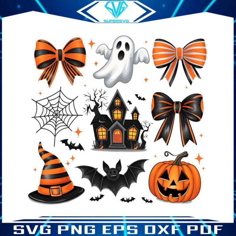 halloween-coquette-spiders-ghost-hunted-house-png