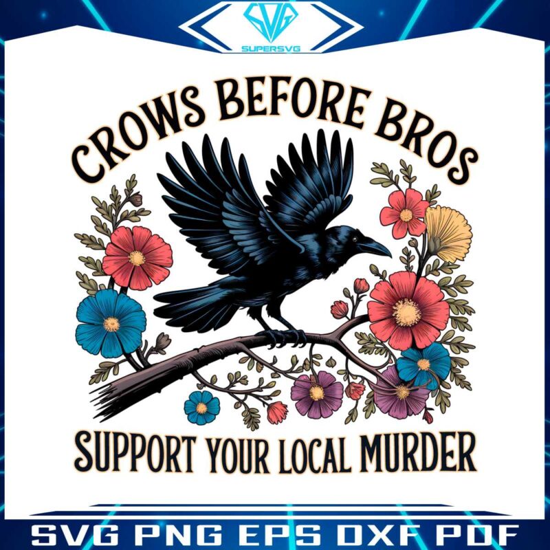 floral-crows-before-bros-support-local-murder-png