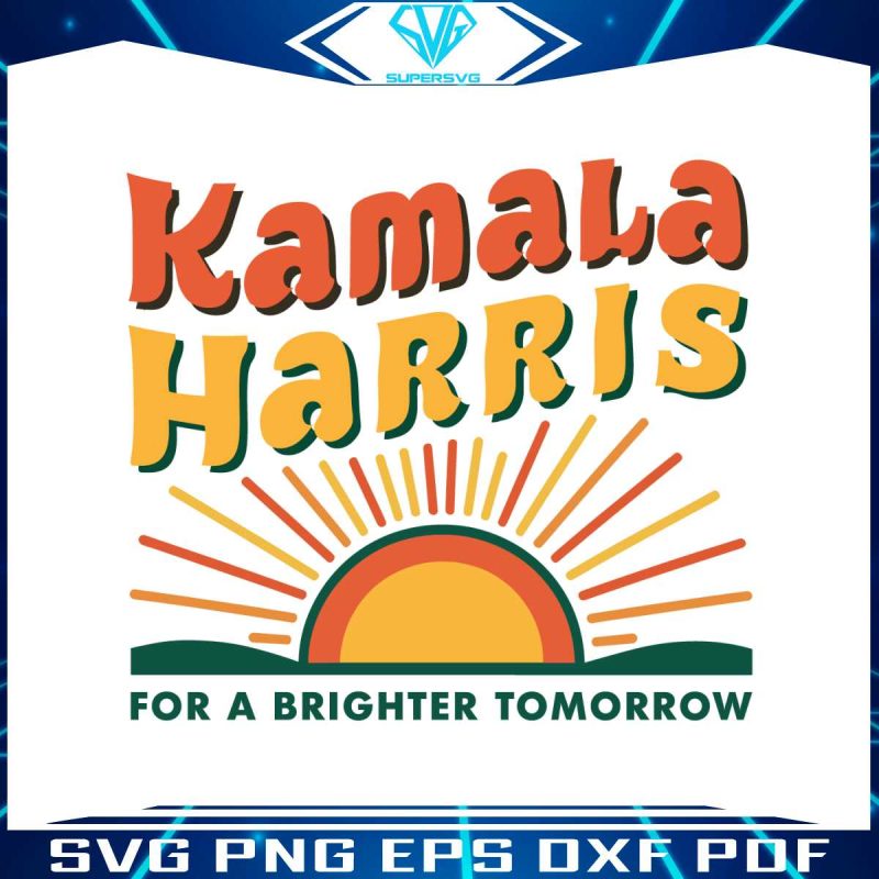 for-a-brighter-tomorrow-kamala-president-svg