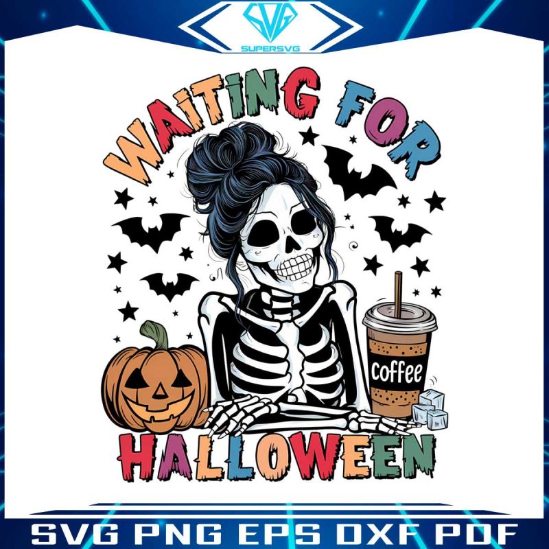 horror-girl-coffee-waiting-for-halloween-png