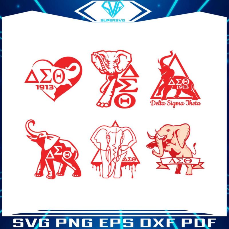 elephant-delta-sigma-theta-svg-bundle