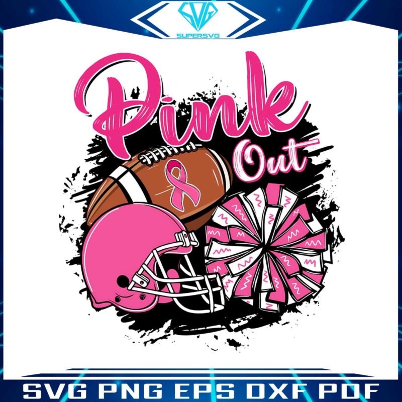 football-pink-out-breast-cancer-football-png