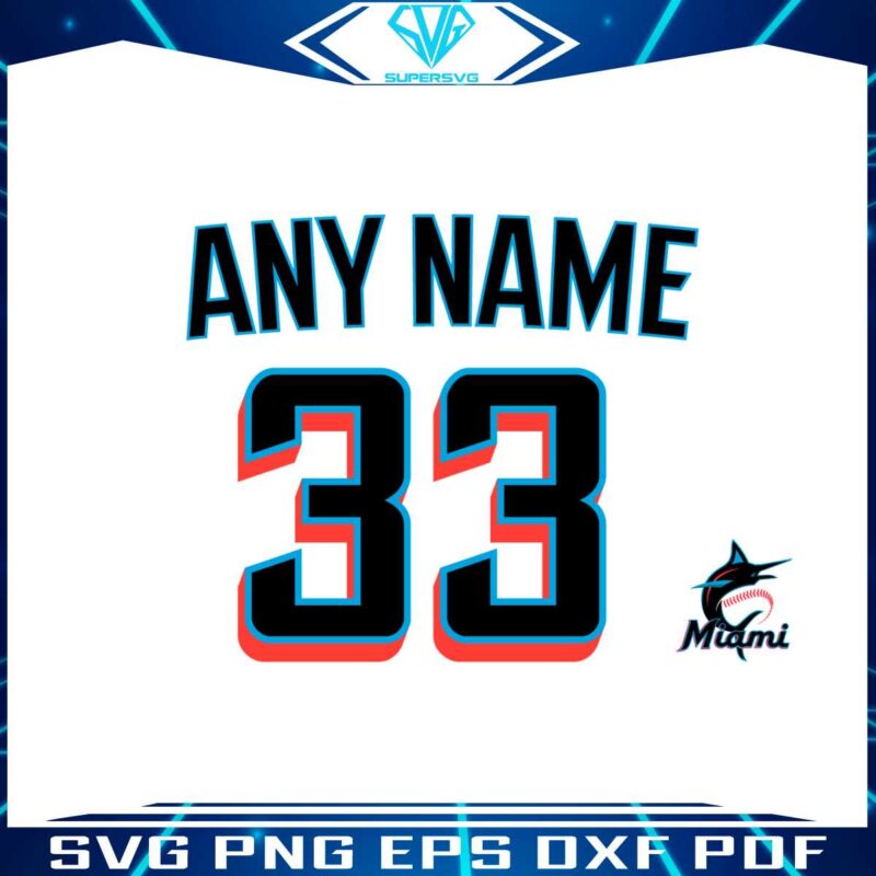 custom-miami-marlins-name-and-number-svg