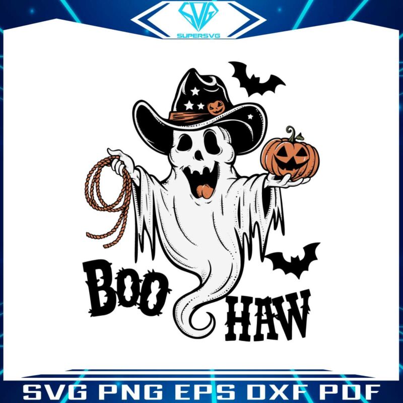 western-halloween-boo-haw-cowboy-ghost-png