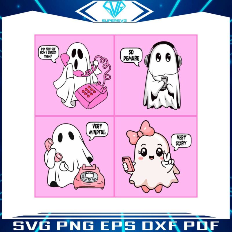 very-demure-very-mindful-very-cute-scary-halloween-ghost-svg