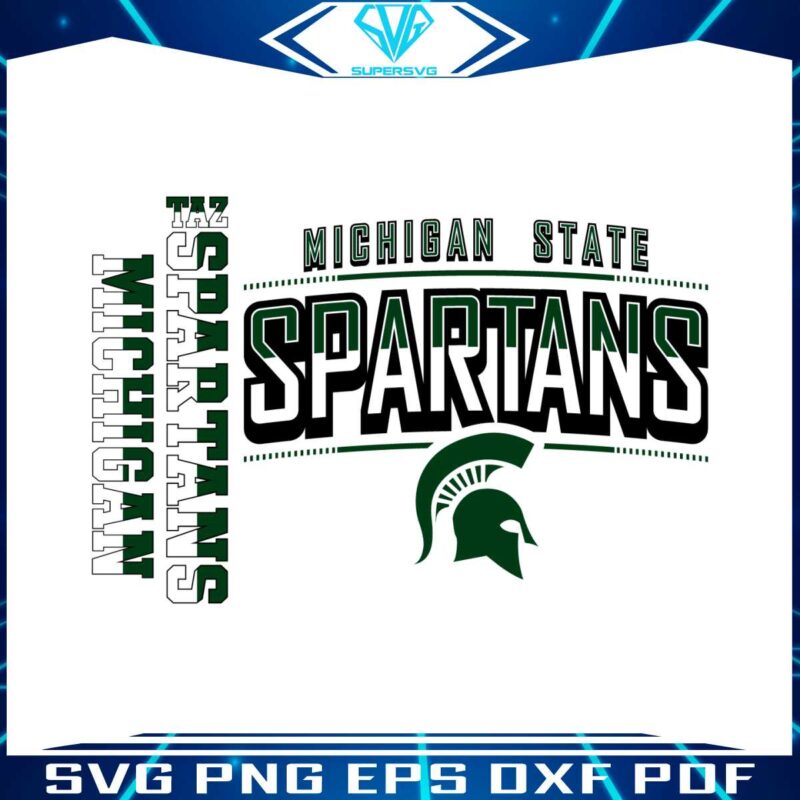 taz-michigan-state-spartans-football-svg