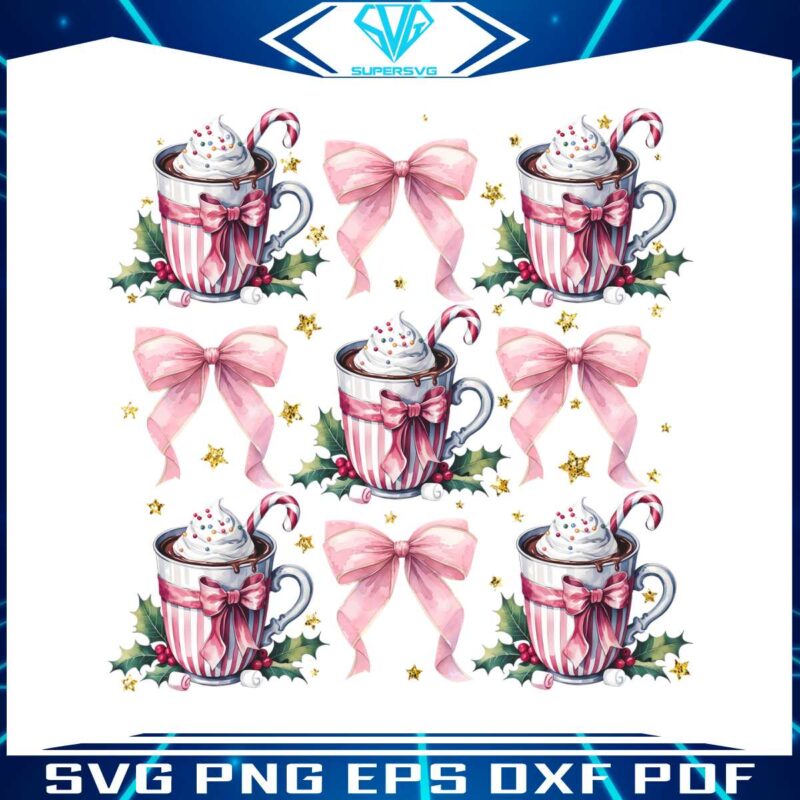 retro-holiday-girly-pink-coquette-christmas-hot-cocoa-png