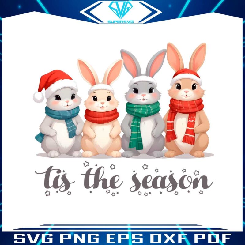 watercolor-christmas-bunny-squad-tis-the-season-png