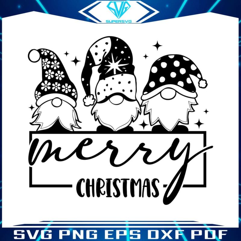 vintage-merry-christmas-gnomes-squad-svg-silhouette