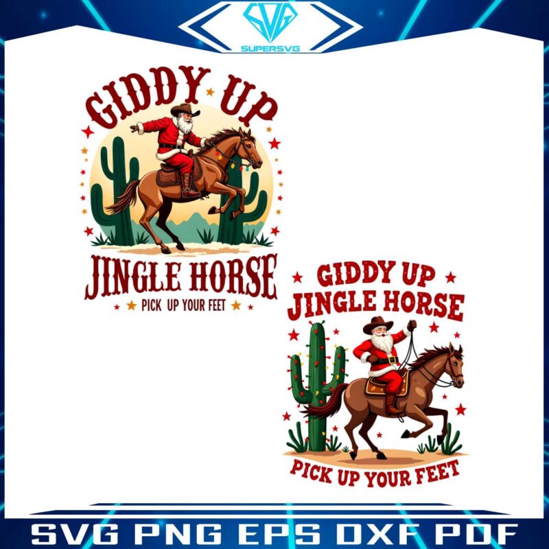 giddy-up-jingle-horse-pick-up-your-feet-funny-western-christmas-png