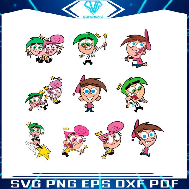 the-fairly-oddparents-characters-svg-bundle