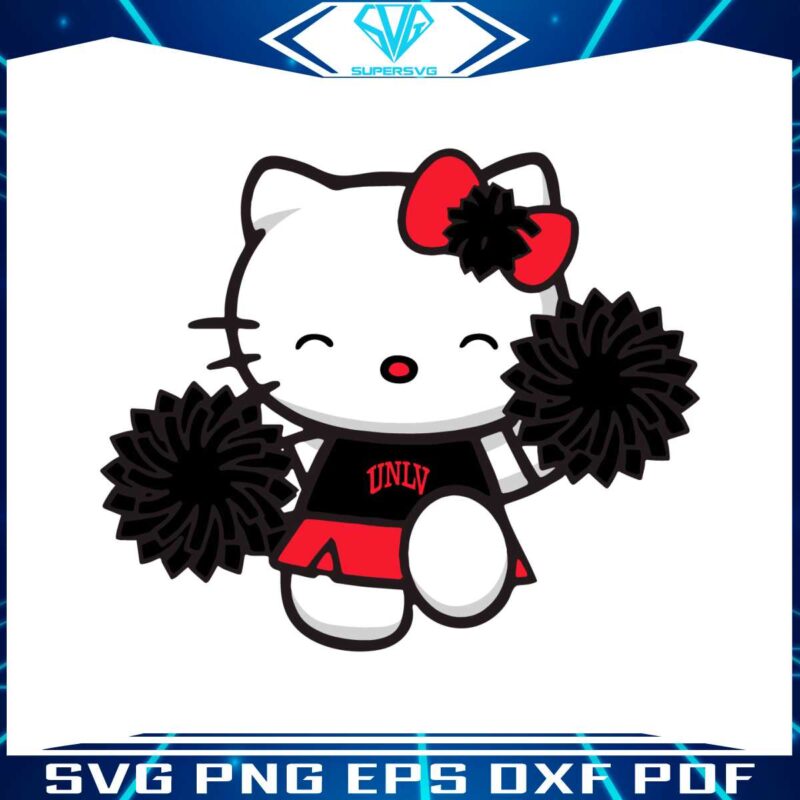 unlv-rebels-hello-kitty-cheerleader-svg