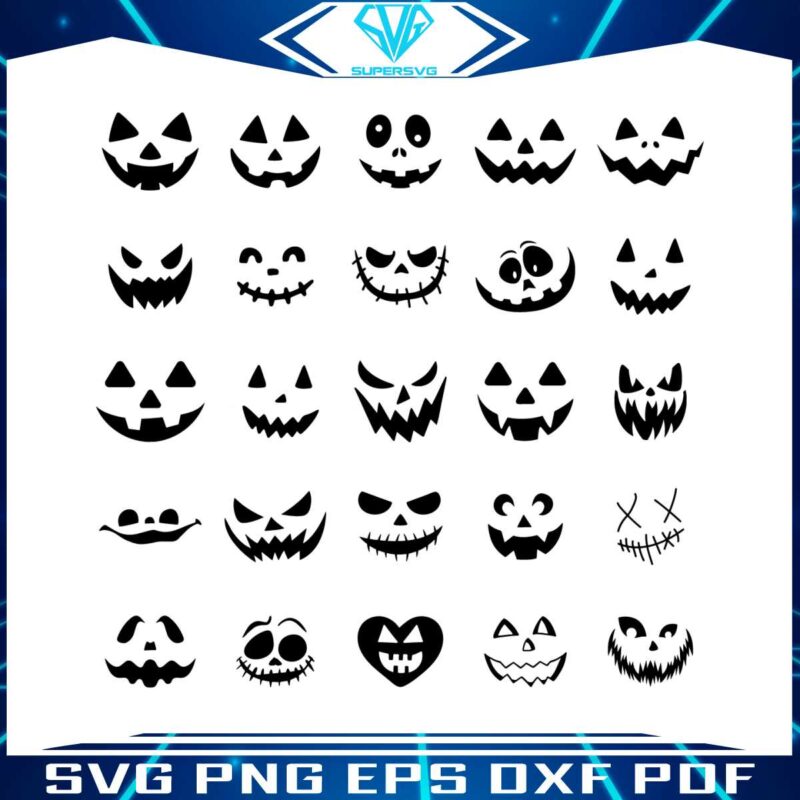 jack-o-lantern-faces-svg-bundle