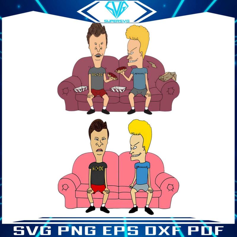 beavis-and-butthead-pink-couch-png