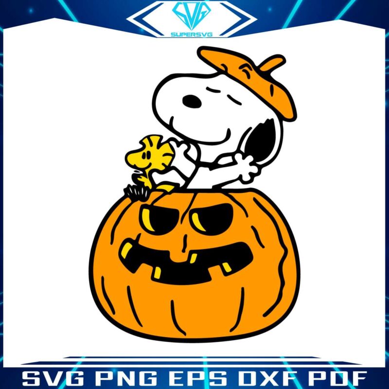 halloween-pumpkin-snoopy-and-woodstock-svg