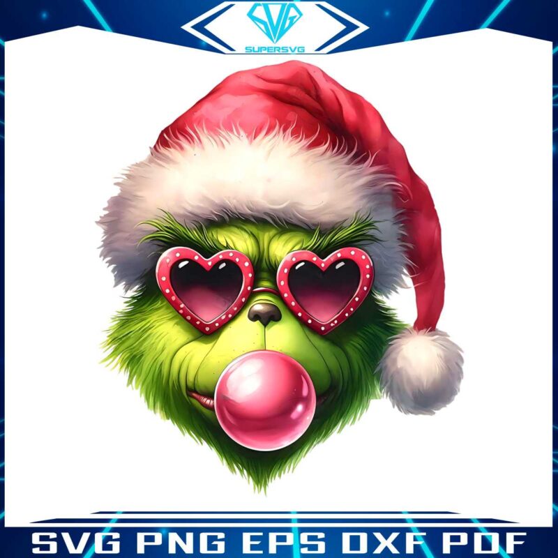 christmas-grinch-blowing-up-bubble-merry-grinchmas-png