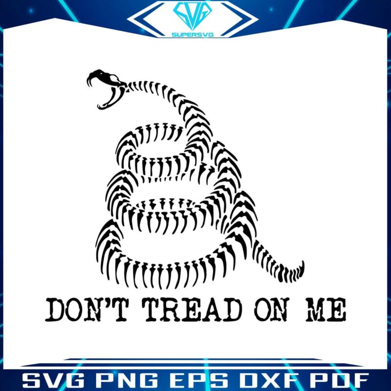 vintage-dont-tread-on-me-rattlesnake-bones-svg