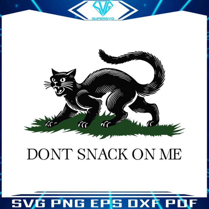 gadsden-black-cat-dont-snack-on-me-svg