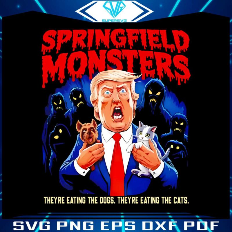 springfield-monsters-trump-theyre-eating-the-dogs-and-the-cats-png