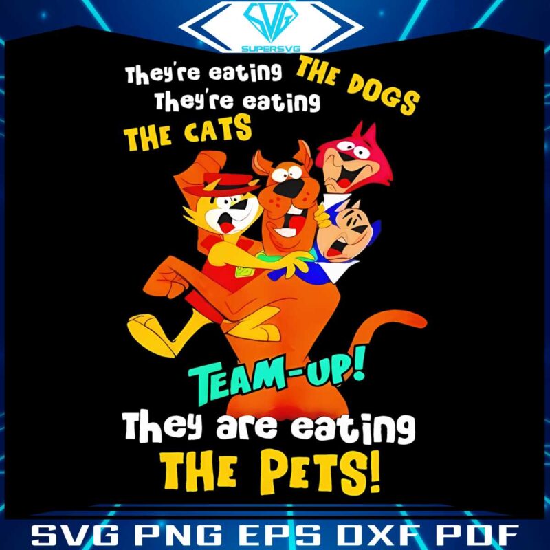 scooby-doo-team-up-they-are-eating-the-dogs-the-cats-the-pets-png